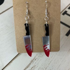 Halloween Knife Earrings, Halloween Earrings, Halloween Jewelry